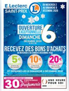 OUVERTURE EXCEPTIONNELLE