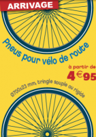 Arrivage : pneus pour vélo de route à partir de 4,95€ - NOZ