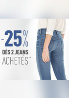 -25% dès 2 jeans achetés - Pimkie