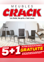 Action chaises : 5 achetées + 1 gratuite - Meubles Crack
