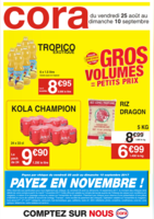 Gros volumes = petits prix - Cora