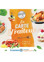 Tarifs  : La carte traiteur.