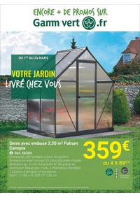Prospectus Gamm vert : Catalogue Gamm Vert