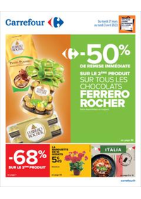 Promos et remises Carrefour Drive : -50 SUR LE 2EME SUR TOUS FERRERO ROCHER
