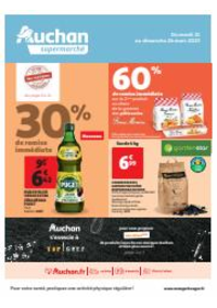 Promos et remises Auchan Supermarché : Un grand choix de marques dans votre supermarché !