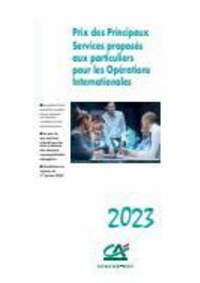 Prospectus Crédit Agricole MORCENX : Prix des Principaux