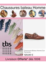 Prospectus TBS : Chaussures Bateau Homme