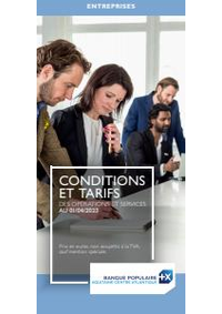 Prospectus Banque Populaire MORCENX : Tarifs d'entreprises