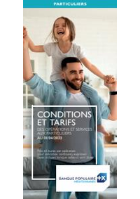 Prospectus Banque Populaire ST LARY : Brochure tarifaire particuliers-2023