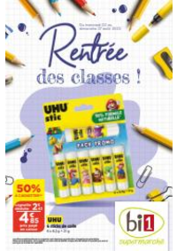 Prospectus bi1	 BOURBON-LANCY : Rentr&eacute;e des classes Bi1