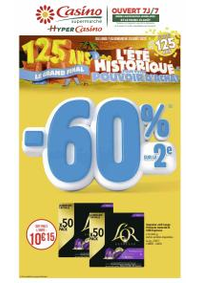 Prospectus Supermarch&eacute;s Casino BEAUMONT DE LOMAGNE : L'&Eacute;T&Eacute; HISTORIQUE POUR VOTRE POUVOIR D'ACHAT