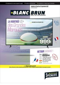 Prospectus Blanc Brun FROIDECONCHE : Catalogue Blanc Brun
