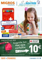 Prospectus Migros : C'est la rentr&eacute;e
