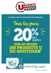 Prospectus Super U LOURY : MA SELECTION CARTE U AOUT