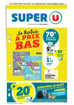 Prospectus Super U : Rentr&eacute;e des classes
