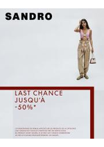 Prospectus Sandro : SOLDES JUSQU'&Agrave; -50% SANDRO!