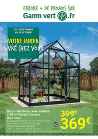 Prospectus Gamm vert : Votre jardin livré chez vous