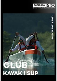Prospectus DECATHLON SARCEAUX : Club KAYAK