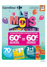Prospectus Carrefour L'HAY LES ROSES : LE MOIS QUI COMPTE DOUBLE