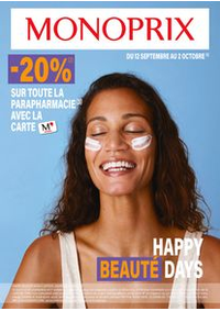 Prospectus Monoprix SOISY sous MONTMORENCY : Happy beauté days