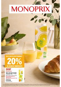 Prospectus Monoprix ANGERS : SÉLECTION BIO RESPONSABLE