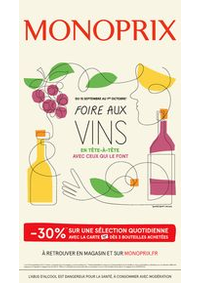 Prospectus Monoprix PARIS 71 rue Saint Antoine : Foire aux vins