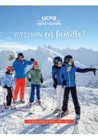 Prospectus UCPA Paris 11ème : DÉCOUVREZ UNE SÉLECTION DES SÉJOURS FAMILLES HIVER 2023