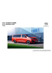 Prospectus Distributeur OPEL PGM ITALIE SAS PARIS : Opel Zafira-e Life