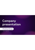 Prospectus Proximus : Company presentation 2023