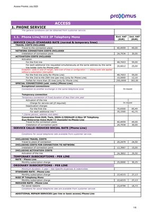 Prospectus Proximus : Proximus Line Rates