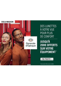Prospectus Général d'Optique MONDEVILLE : Offres Générale Optique