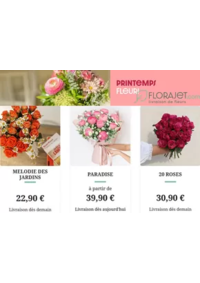 Prospectus Florajet ANGLURE : Livraison fleurs de saison