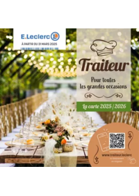 Prospectus E.Leclerc USSEL : CARTE TRAITEUR PERMANENTE