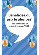 Prospectus Jysk : Offres exceptionnelles