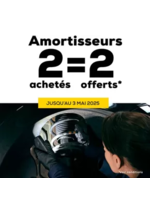 Prospectus Midas : Plus qu’un mois pour profiter de 2 amortisseurs offerts pour 2 achetés !