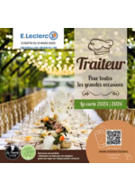 Prospectus E.Leclerc : CARTE TRAITEUR PERMANENTE