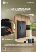Prospectus Boulanger : OFFRE LG : jusqu'à 500€ remboursés !