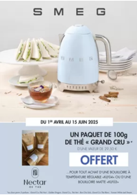 Prospectus Boulanger Leers : Offre SMEG: Un paquet de 100g de thé offert