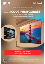 Prospectus Boulanger : OFFRE LG : JUSQU'À 100€ REMBOURSÉS
