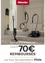 Prospectus Copra : MIELE vous rembourse jusqu'à 70 €