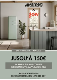 Prospectus Copra PREUILLY SUR CLAISE : Smeg vous offre jusqu'à 150€ de remise sur vos courses alimentaires via l'application JOW