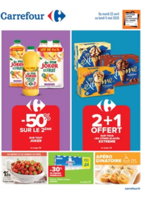 Prospectus Carrefour Contact Cérilly : -50% SUR LE 2ÈME SUR TOUT JOKER