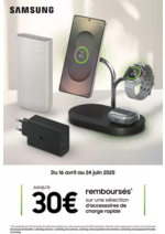 Promos et remises  : OFFRE Samsung : jusqu'à 30€ remboursés !