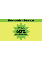 Promos et remises  : Les promos de mi-saison : jusqu'à 60 % de réduction