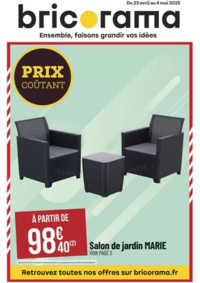 Prospectus Bricorama JARDRES : PRIX COÛTANT