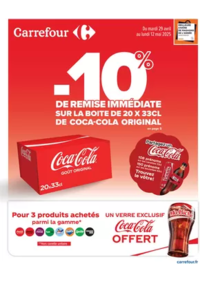 Prospectus Carrefour Market CARENTAN : 10% DE REMISE IMMEDIATE COCA ORIGINAL ET PLUS DE PROMOS