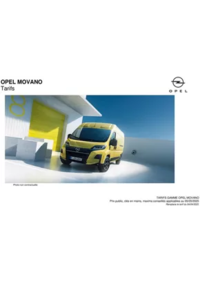 Prospectus Distributeur OPEL ALAIN DURIEUX SARL FOURNEAUX : Opel Movano