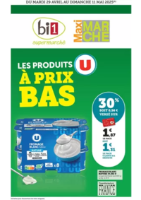 Prospectus Maximarché Sellieres : LES PRODUITS U À PRIX BAS
