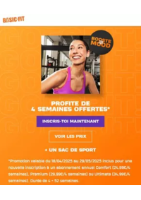 Prospectus Basic-Fit Longwy Av. de Saintignon : Profite de 4 semaines offertes