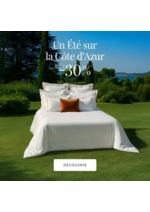 Prospectus Yves Delorme : Promotions - Un Été sur la Côte d'Azur Jusqu'à -30% sur une sélection d'articles